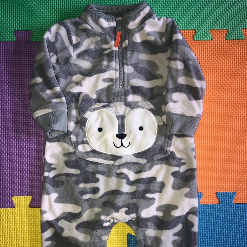 Camouflage Fleece Jumpsuit